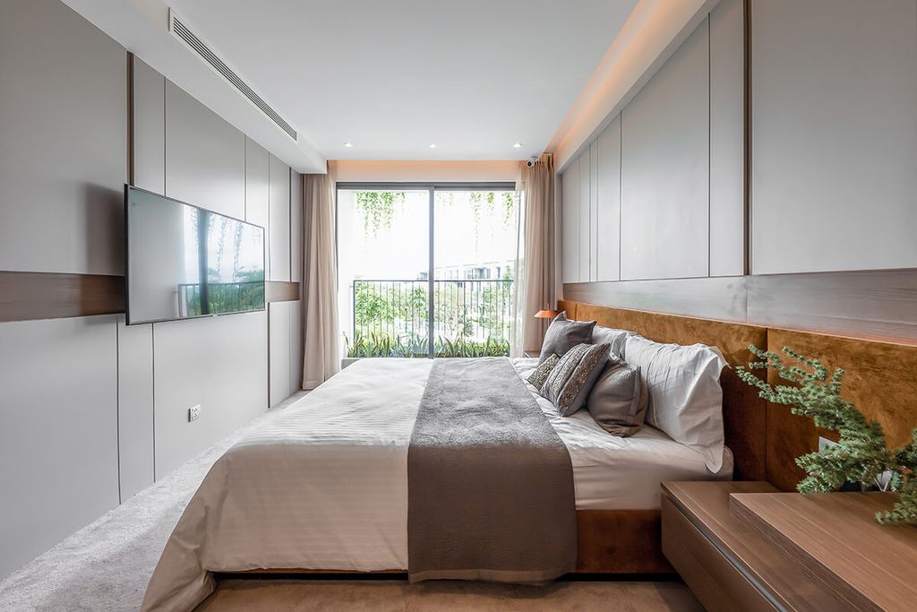 Phòng ngủ - The Standard Showflat Villa 1 Bình Dương - Phong cách Modern  | Space T