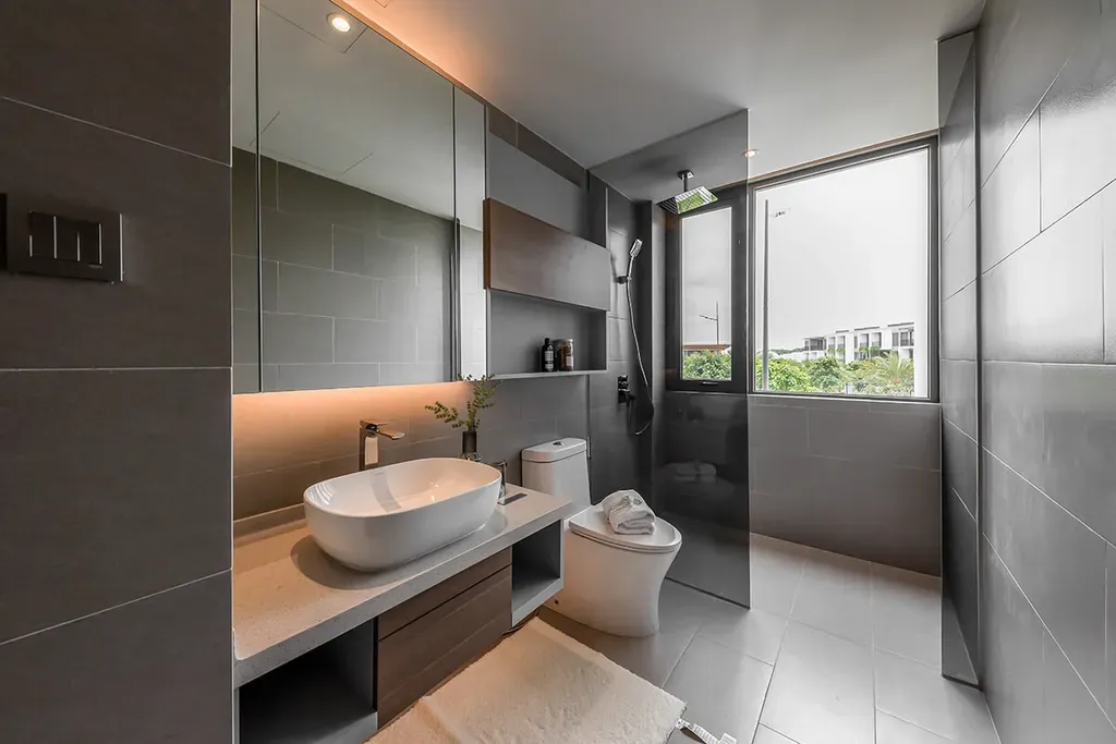 Phòng tắm - The Standard Showflat Villa 1 Bình Dương - Phong cách Modern | Space T
