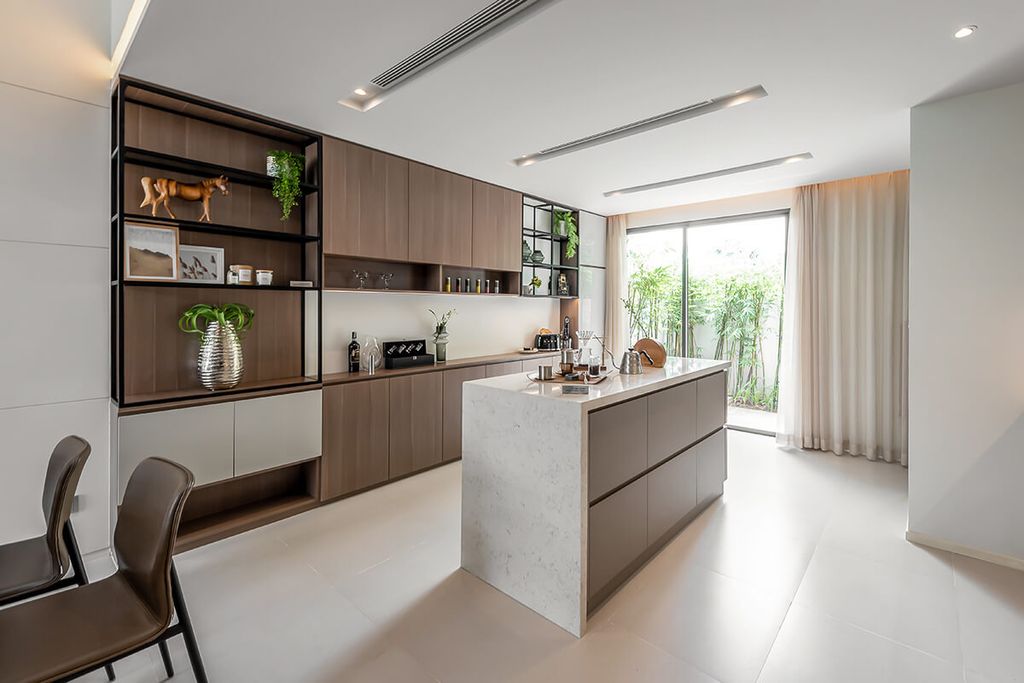 Phòng bếp - The Standard Showflat Villa 1 Bình Dương - Phong cách Modern  | Space T