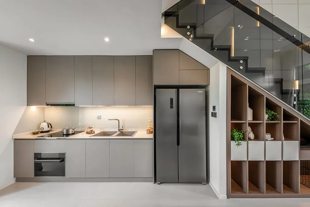 Phòng bếp - The Standard Showflat Villa 1 Bình Dương - Phong cách Modern | Space T