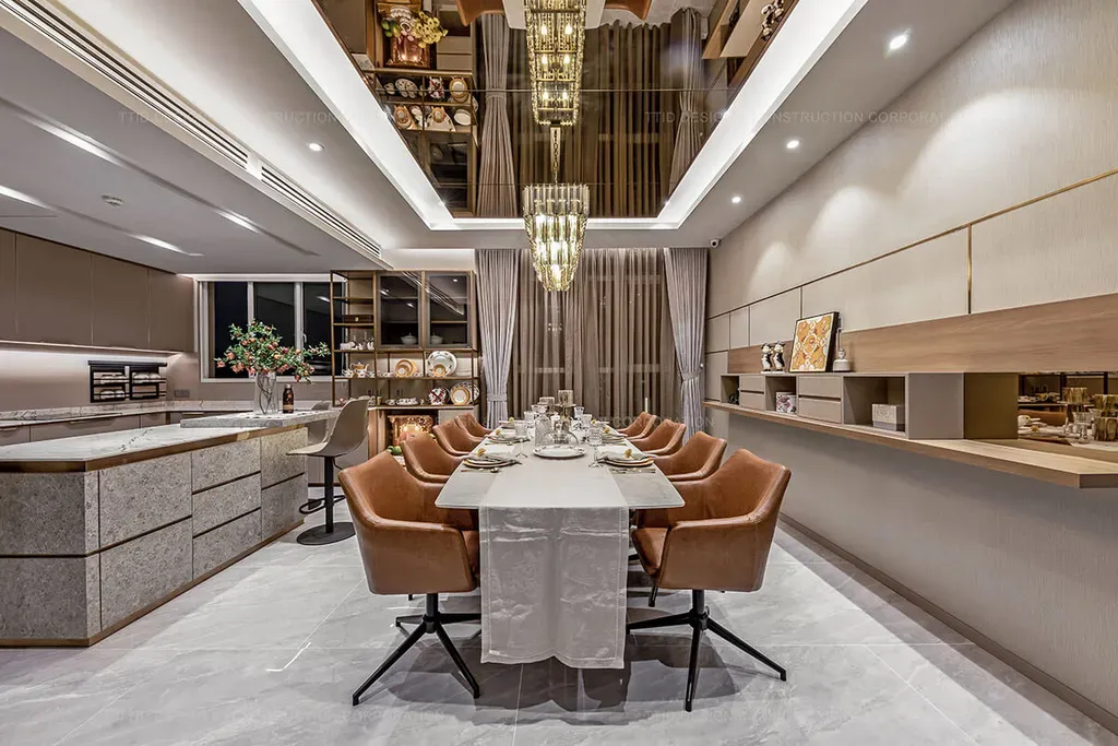 Phòng ăn - Căn hộ Penthouse Vista Verde Quận 2 - Phong cách Modern | Space T