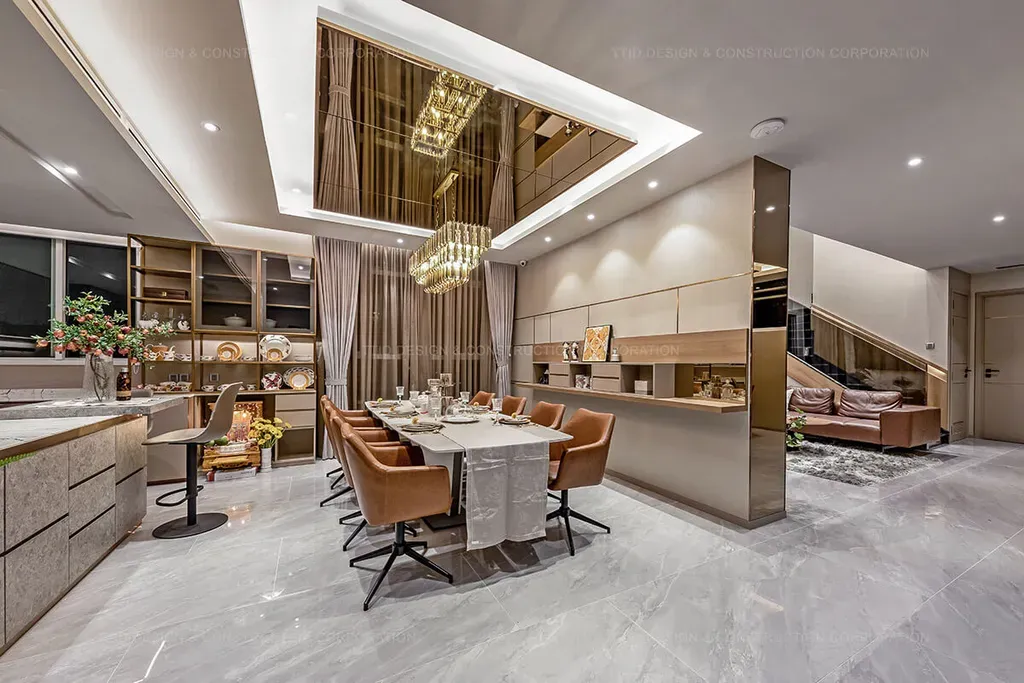 Phòng ăn - Căn hộ Penthouse Vista Verde Quận 2 - Phong cách Modern | Space T