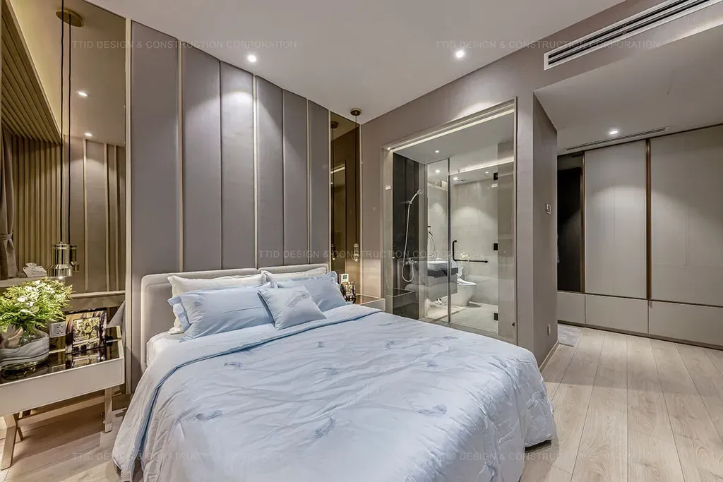Phòng ngủ - Căn hộ Penthouse Vista Verde Quận 2 - Phong cách Modern | Space T