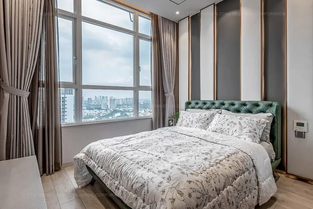 Phòng ngủ - Căn hộ Penthouse Vista Verde Quận 2 - Phong cách Modern | Space T