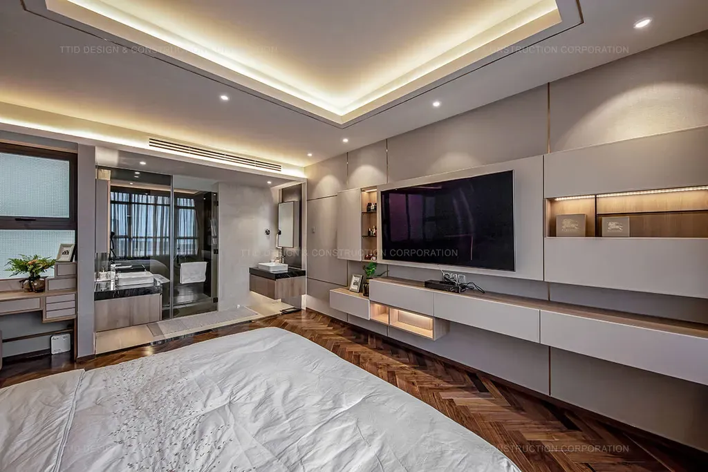 Phòng ngủ - Căn hộ Penthouse Vista Verde Quận 2 - Phong cách Modern | Space T