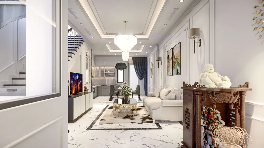 Phòng khách - Villa Bình Dương - Phong cách Neo Classic | Space T