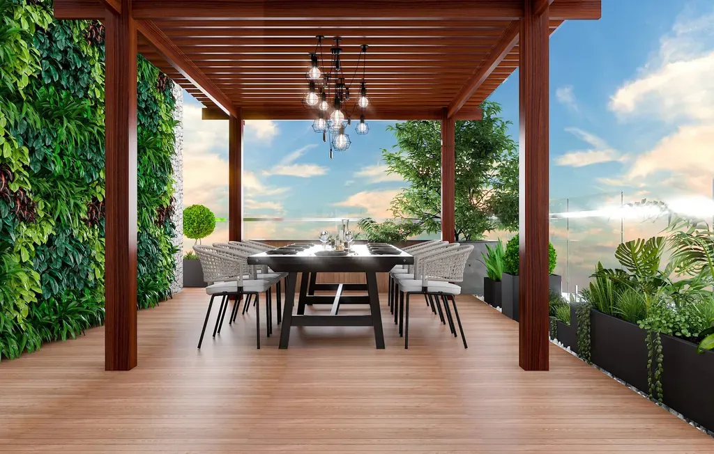 Sân thượng - Villa Quận 7 - Phong cách Modern | Space T