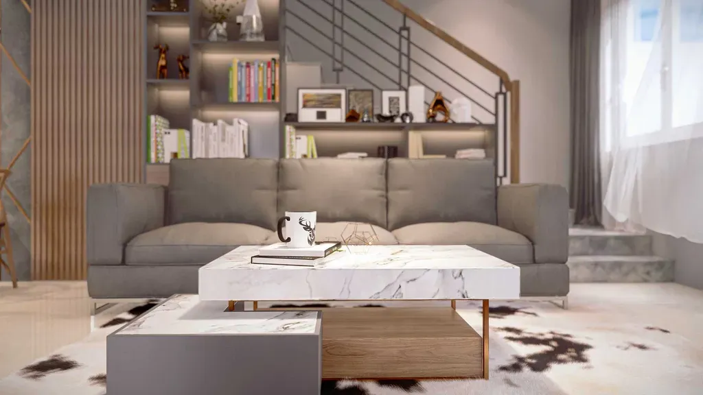 Phòng khách - Nhà phố Suncasa Bình Dương - Phong cách Modern | Space T