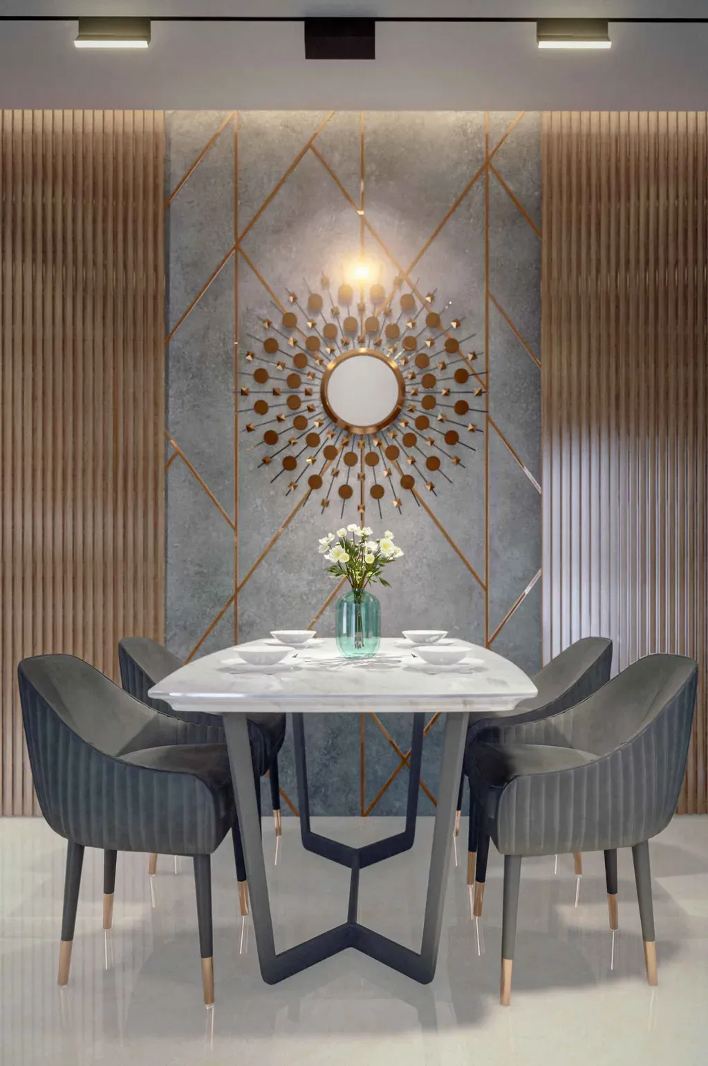 Phòng ăn - Nhà phố Suncasa Bình Dương - Phong cách Modern | Space T