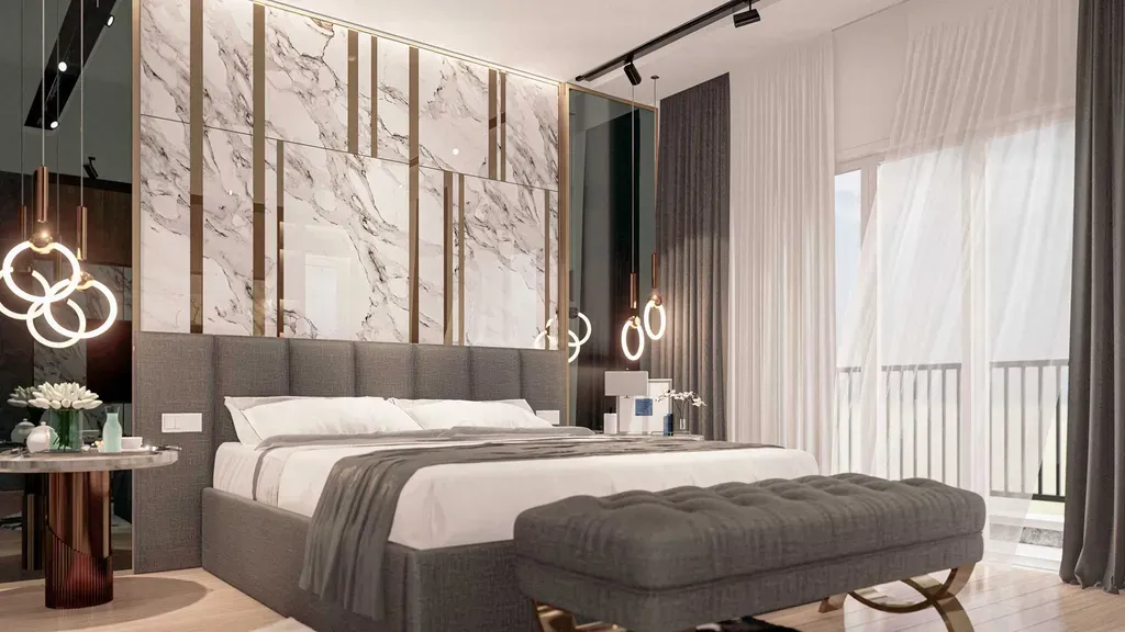 Phòng ngủ - Nhà phố Suncasa Bình Dương - Phong cách Modern | Space T