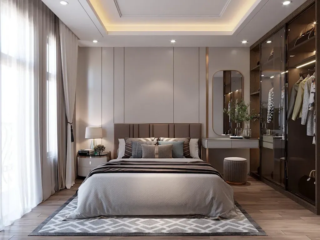 Phòng ngủ - Nhà phố Đỗ Xuân Hợp Quận 9 - Phong cách Modern | Space T
