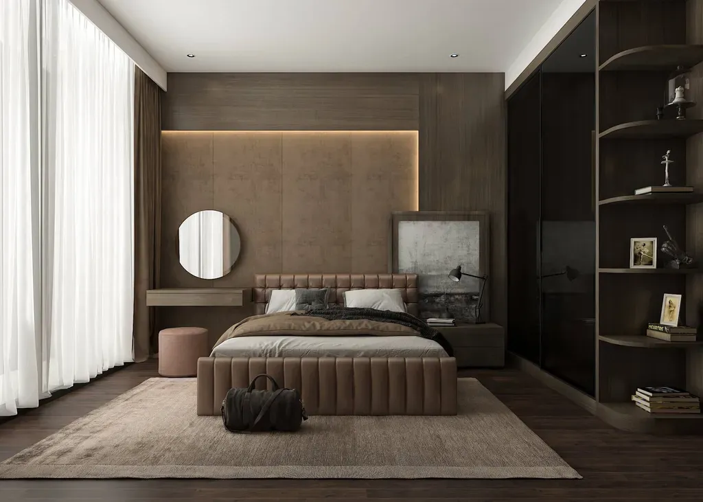 Phòng ngủ - Nhà phố Đỗ Xuân Hợp Quận 9 - Phong cách Modern | Space T