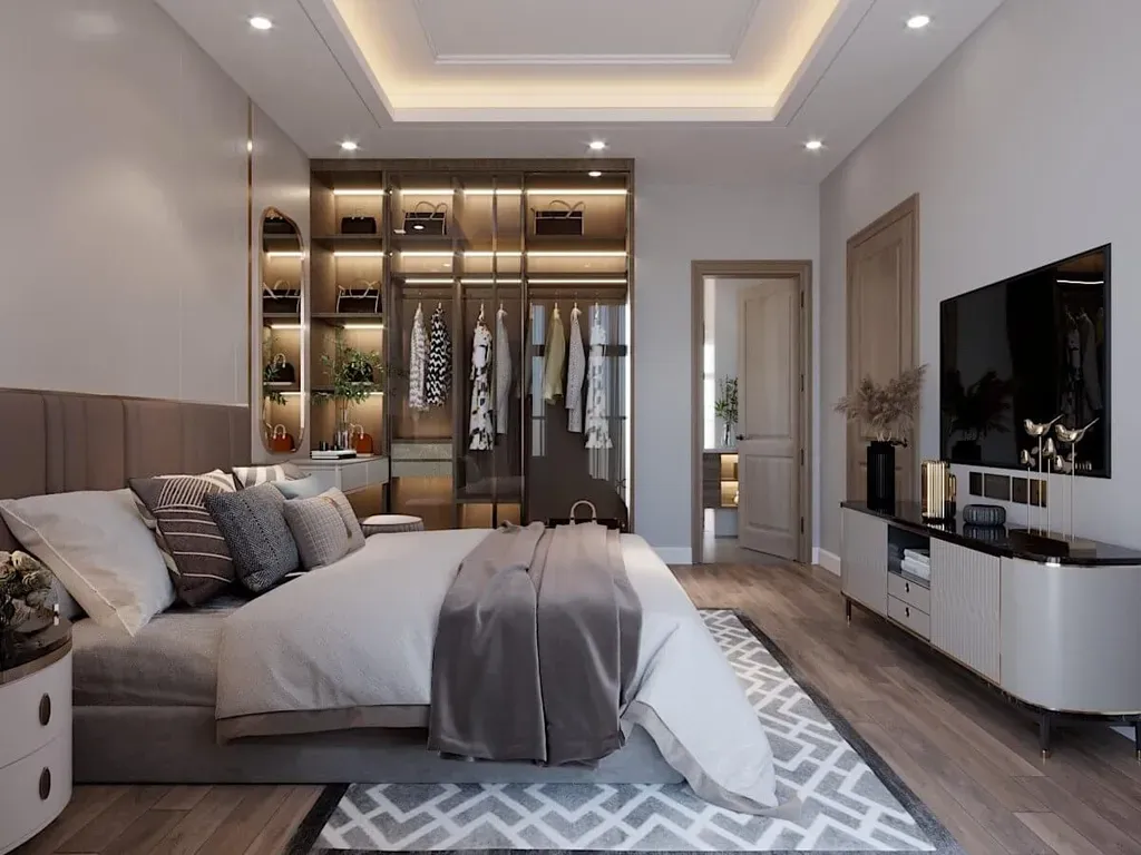 Phòng ngủ - Nhà phố Đỗ Xuân Hợp Quận 9 - Phong cách Modern | Space T