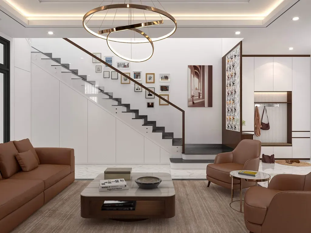 Phòng khách - Nhà phố Đỗ Xuân Hợp Quận 9 - Phong cách Modern | Space T
