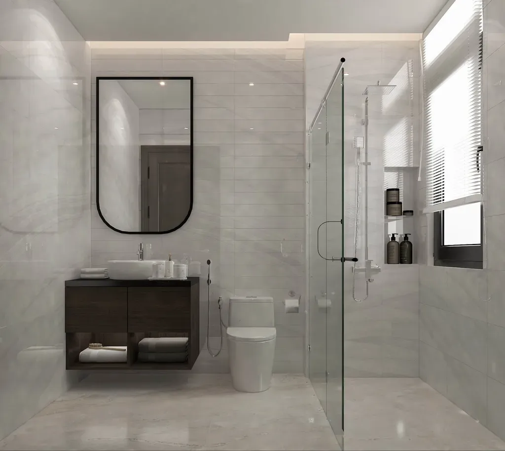Phòng tắm - Nhà phố Đỗ Xuân Hợp Quận 9 - Phong cách Modern | Space T