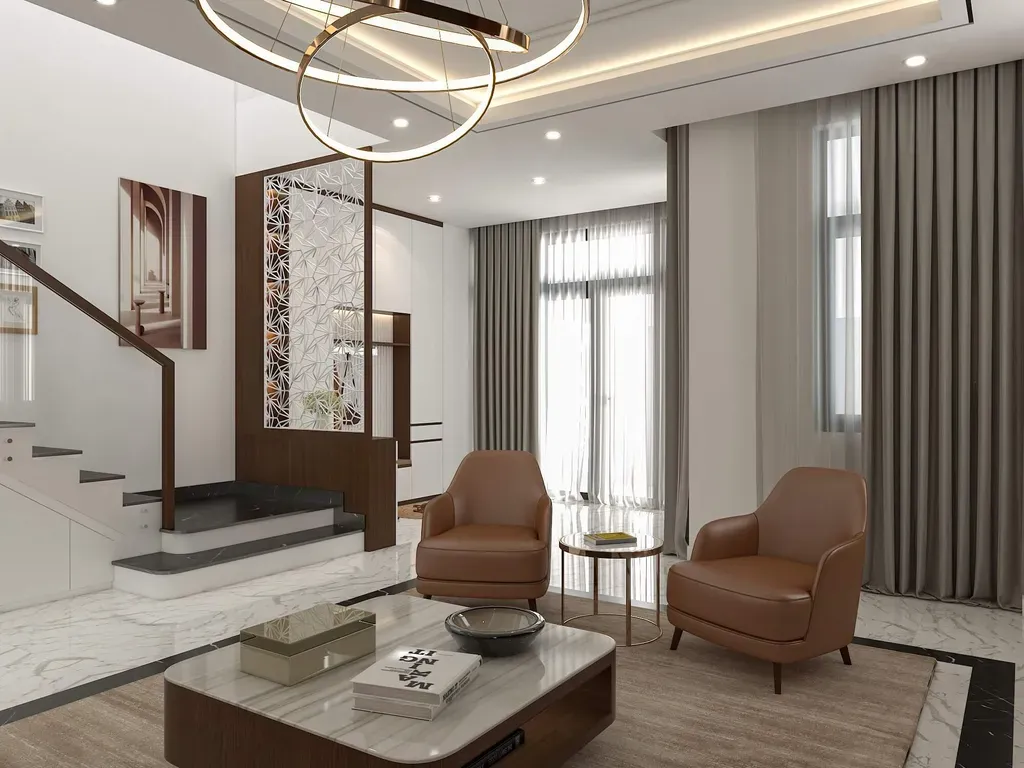 Phòng khách - Nhà phố Đỗ Xuân Hợp Quận 9 - Phong cách Modern | Space T