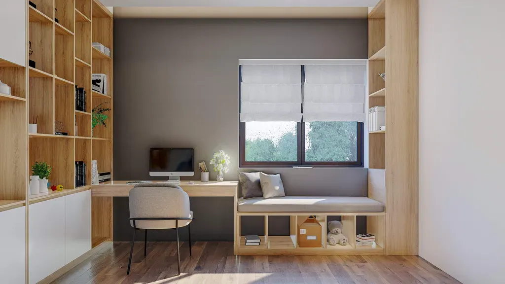 Phòng làm việc - Nhà phố Đỗ Xuân Hợp Quận 9 - Phong cách Modern | Space T