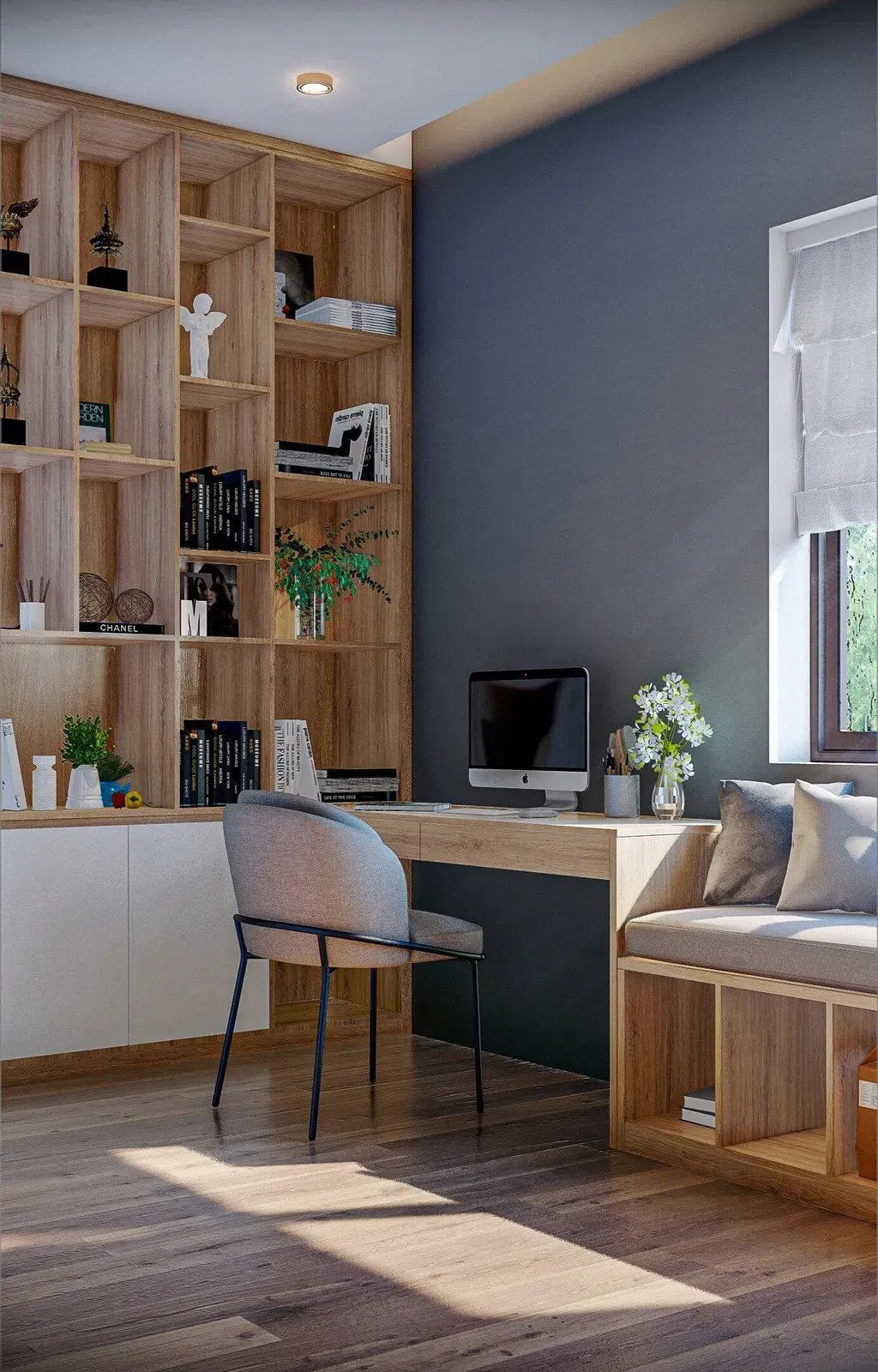 Phòng làm việc - Nhà phố Đỗ Xuân Hợp Quận 9 - Phong cách Modern | Space T