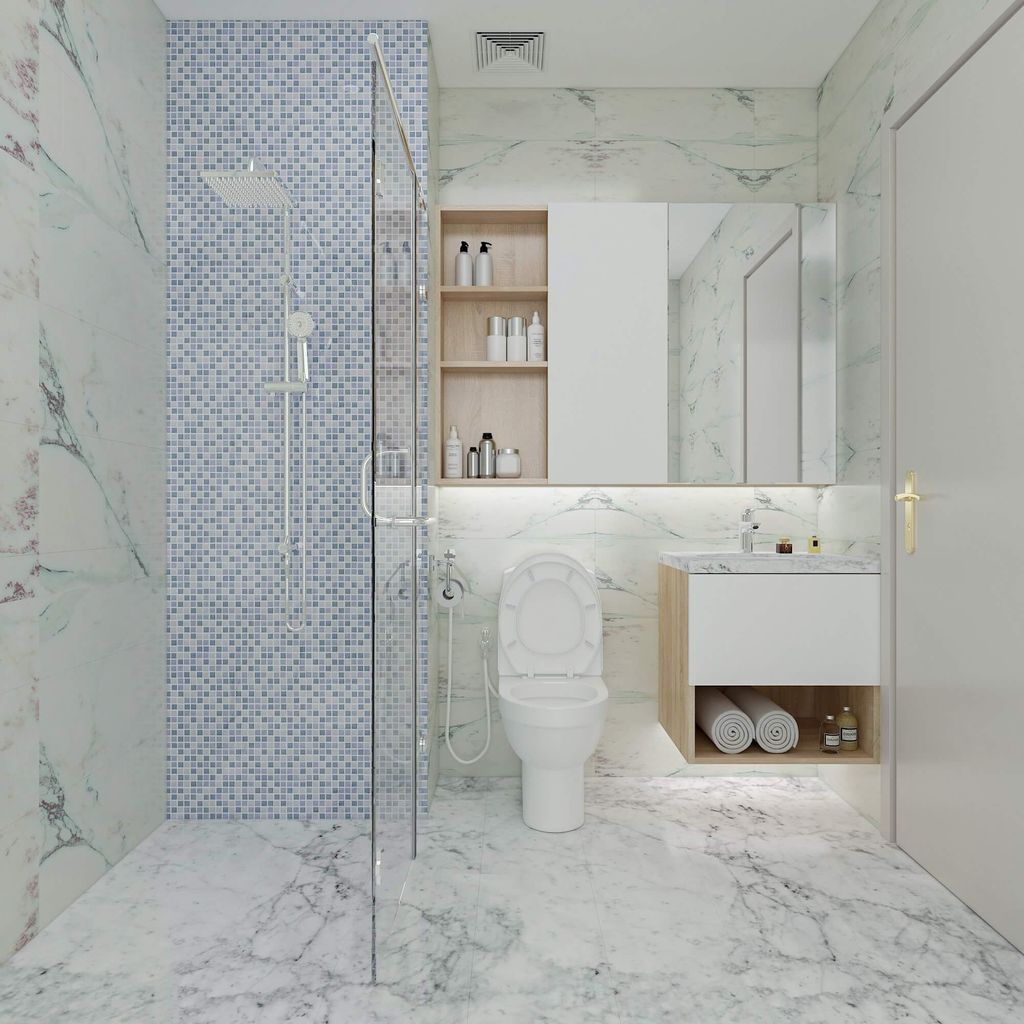 Phòng tắm - Căn hộ Luxcity Quận 7 - Phong cách Modern  | Space T