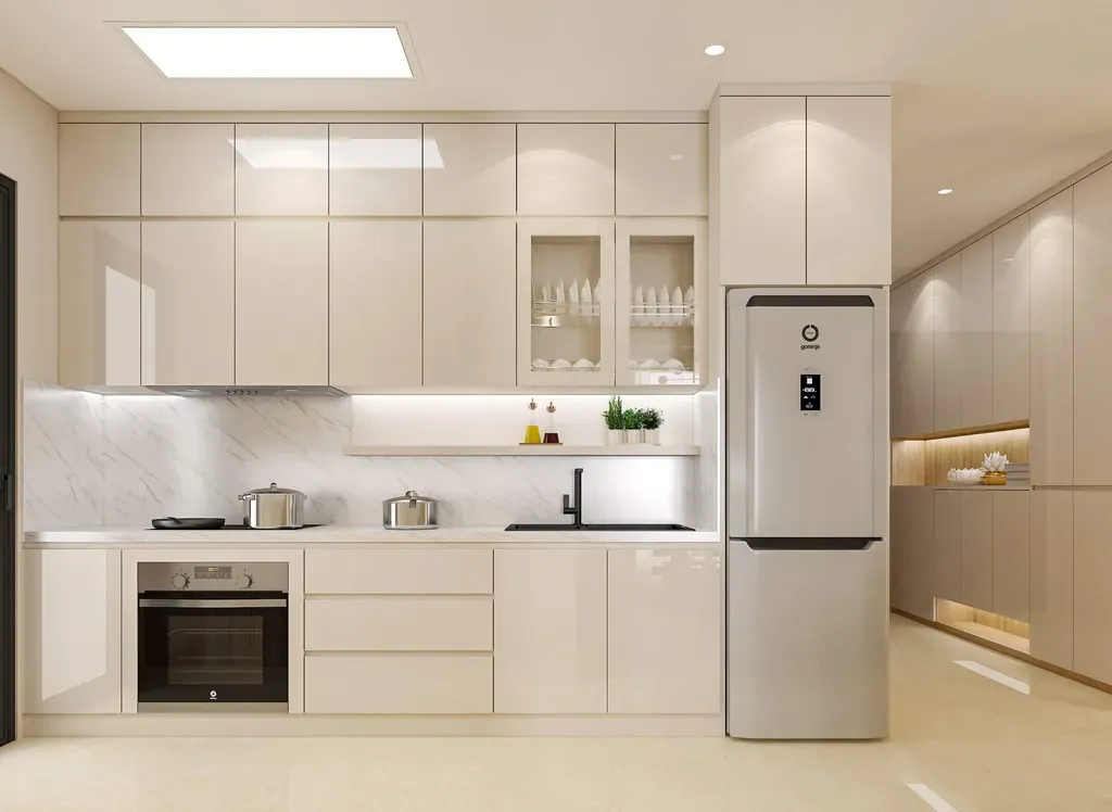 Phòng bếp - Căn hộ Luxcity Quận 7 - Phong cách Modern | Space T