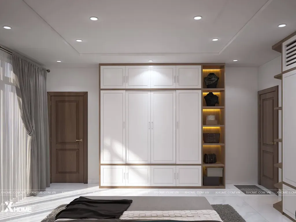 Phòng ngủ - Phòng ngủ Nhà phố Gò Vấp 40m2 - Phong cách Modern | Space T
