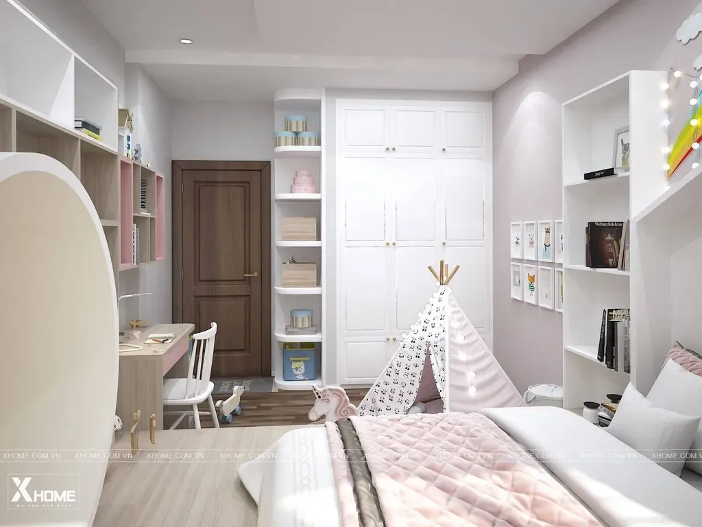 Phòng cho bé - Phòng ngủ Nhà phố Gò Vấp 40m2 - Phong cách Modern | Space T