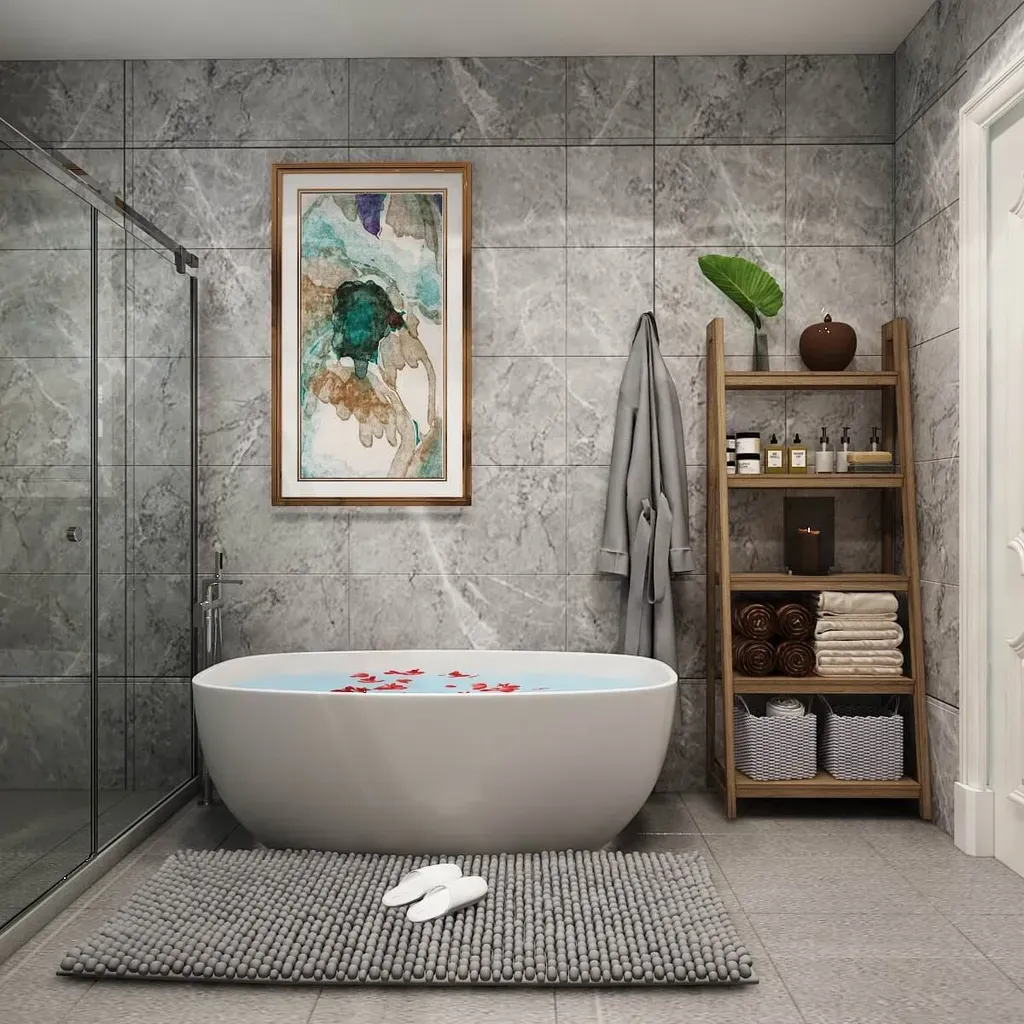Phòng tắm - Phòng ngủ Villa Dĩ An Bình Dương 50m2 - Phong cách Neo Classic | Space T