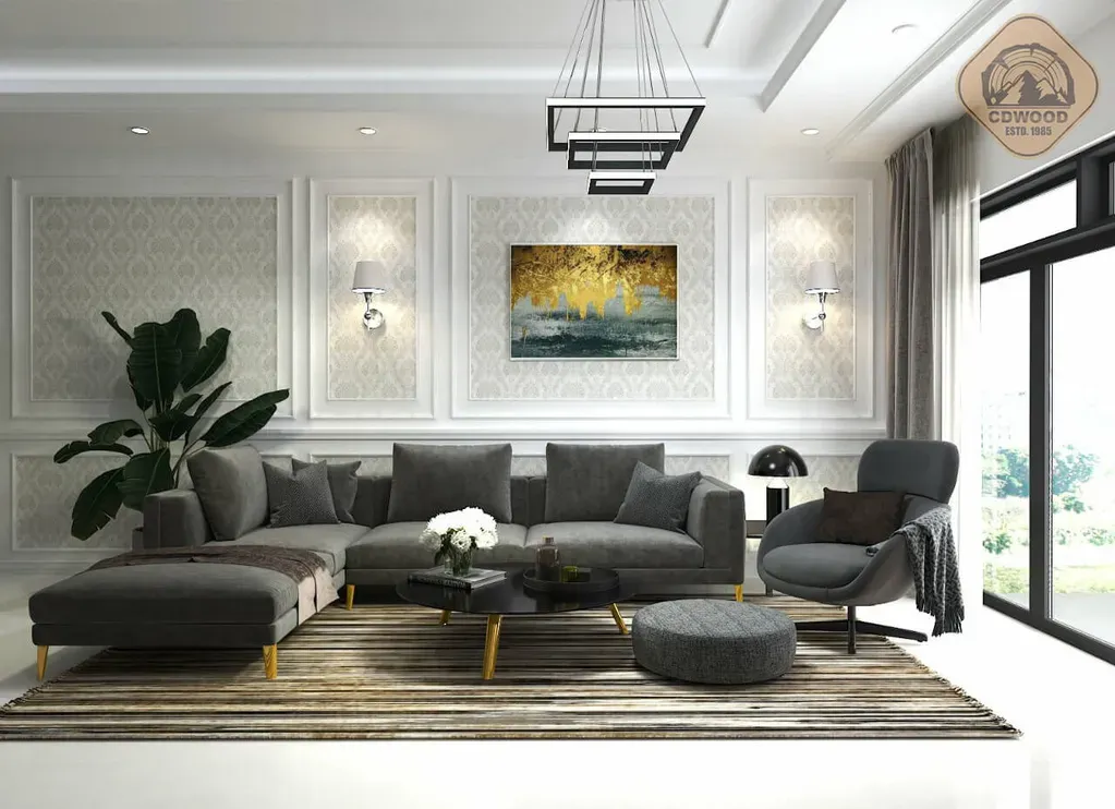 Phòng khách - Villa Mr Tòng 305m2 - Phong cách Neo Classic | Space T