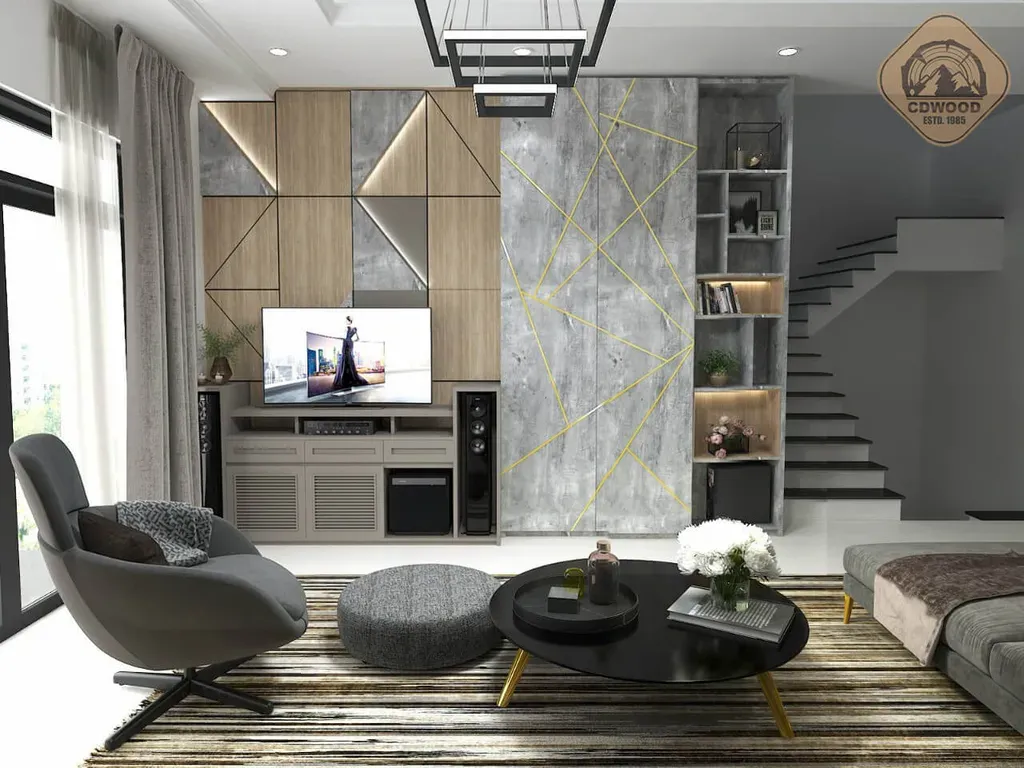 Phòng khách - Villa Mr Tòng 305m2 - Phong cách Neo Classic | Space T