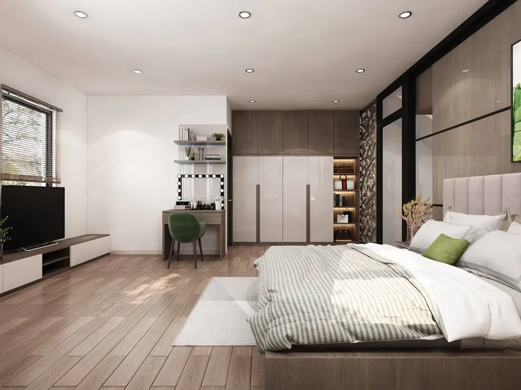 Phòng ngủ - Nhà phố KDC Solar City Long An - Phong cách Modern | Space T