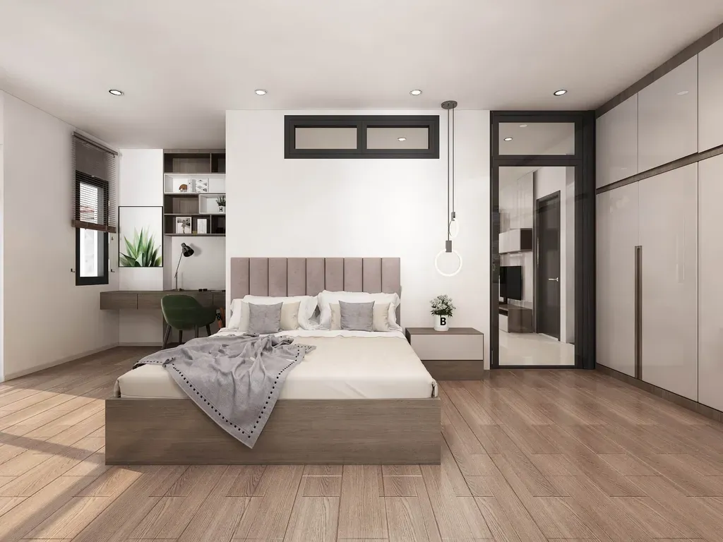 Phòng ngủ - Nhà phố KDC Solar City Long An - Phong cách Modern | Space T