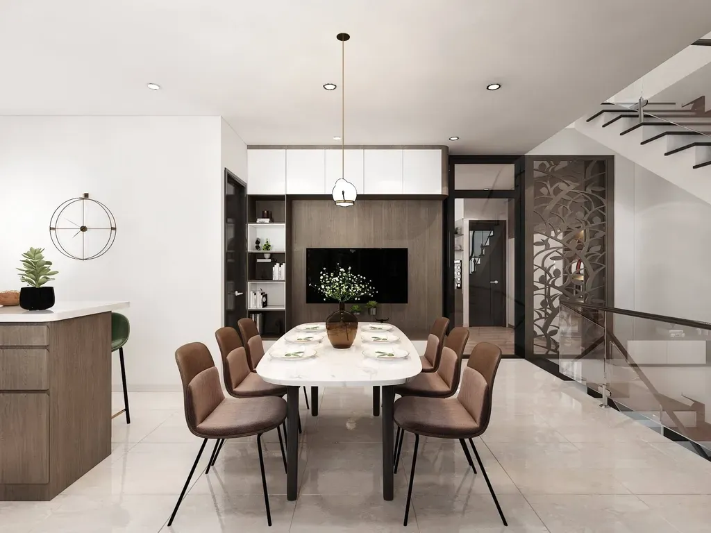 Phòng ăn - Nhà phố KDC Solar City Long An - Phong cách Modern | Space T