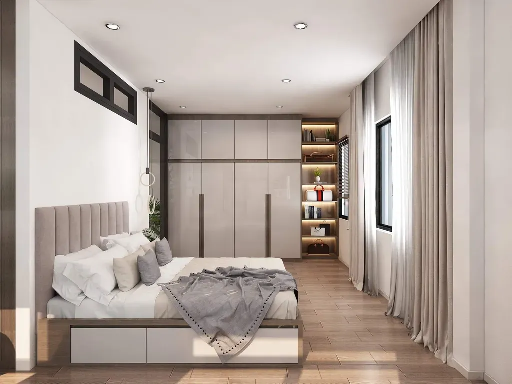 Phòng ngủ - Nhà phố KDC Solar City Long An - Phong cách Modern | Space T