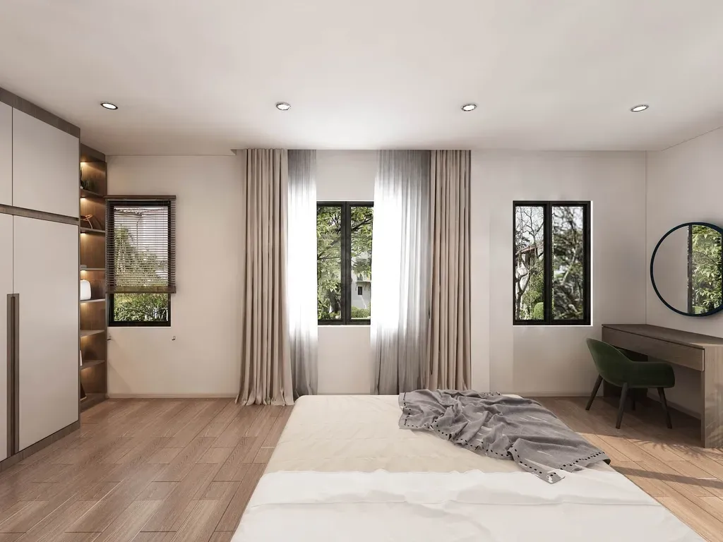 Phòng ngủ - Nhà phố KDC Solar City Long An - Phong cách Modern | Space T
