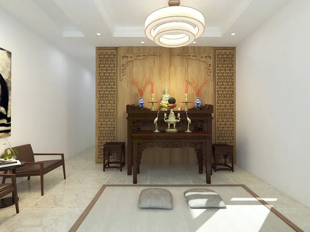 Phòng thờ - Nhà phố Bảo Lộc - Phong cách Neo Classic | Space T