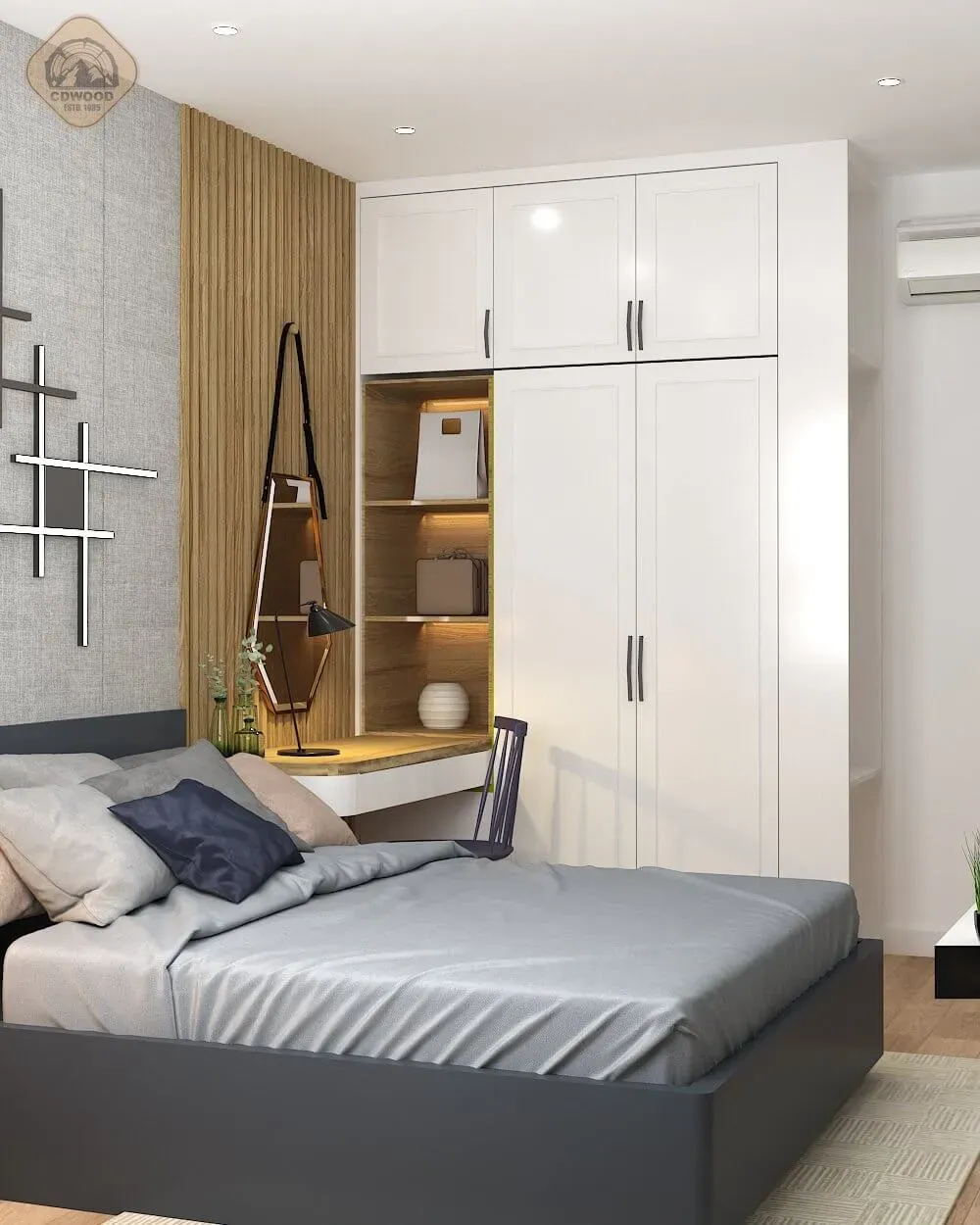 Phòng ngủ - Căn hộ Green Hills Quận Bình Tân - Phong cách Modern | Space T