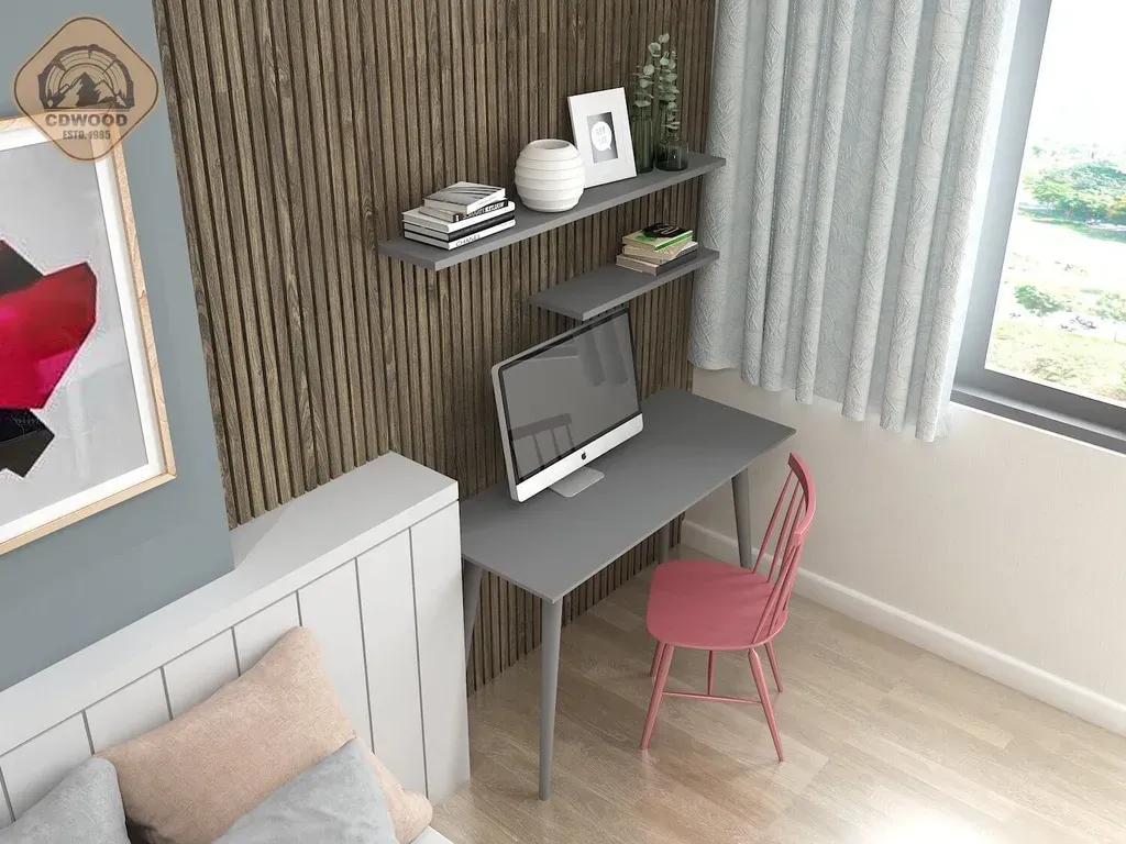 Phòng ngủ, Phòng làm việc - Nhà phố Gò Vấp - Phong cách Modern + Scandinavian | Space T