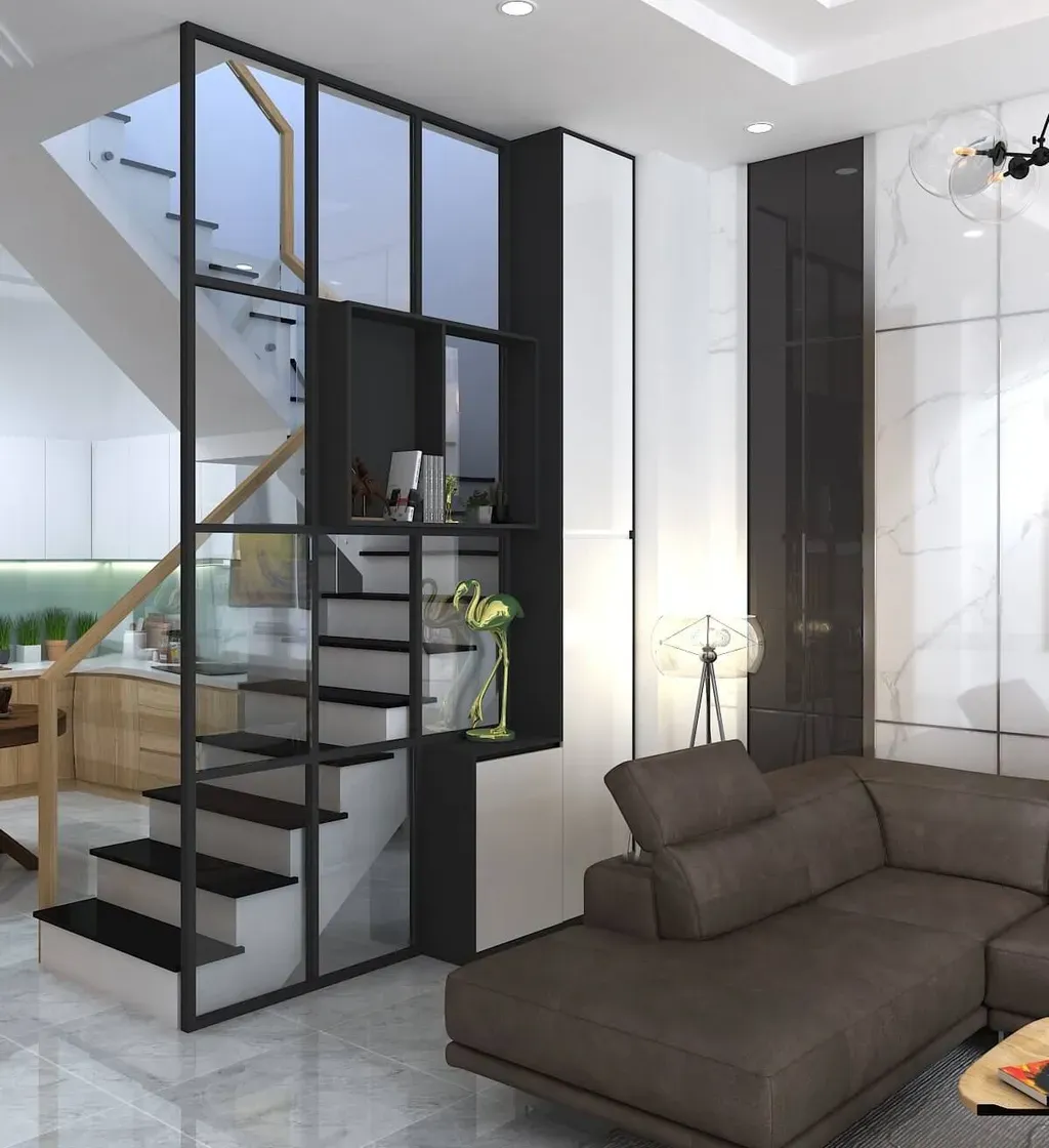 Phòng khách - Nhà phố Gò Vấp - Phong cách Modern + Scandinavian | Space T