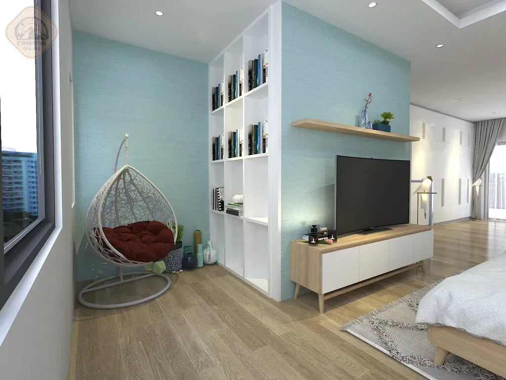 Phòng ngủ - Nhà phố KDC Solar City Long An - Phong cách Modern + Scandinavian | Space T