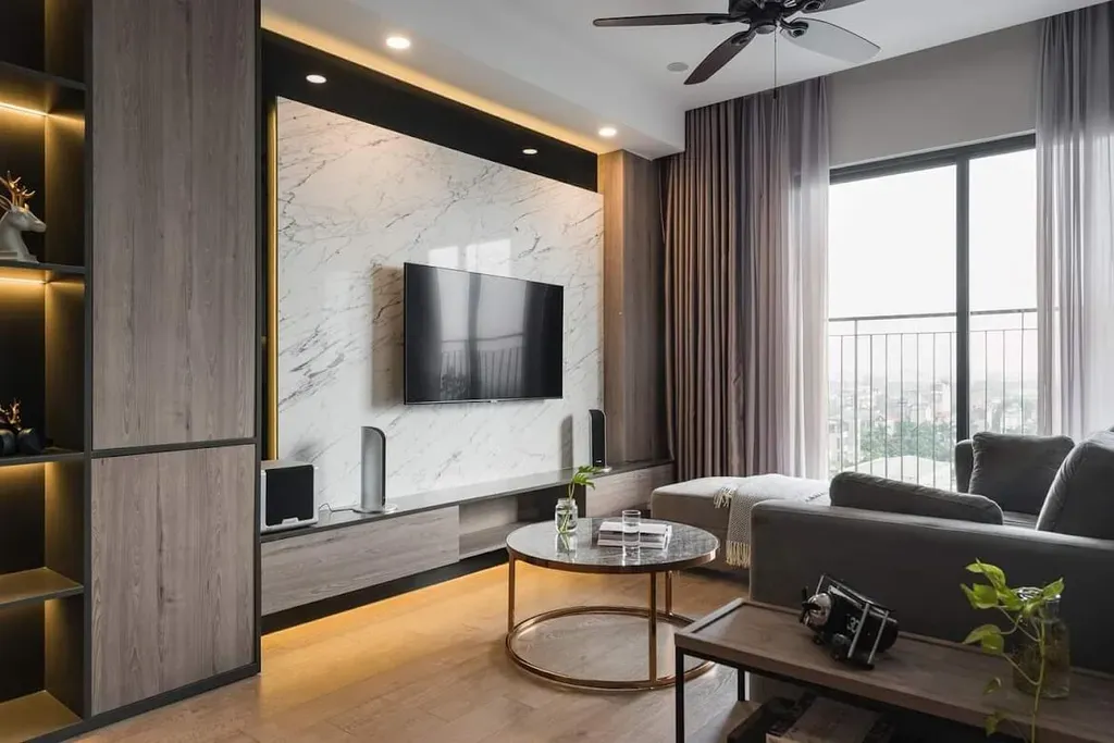 Phòng khách - Căn hộ Estella Quận 2 - Phong cách Modern | Space T