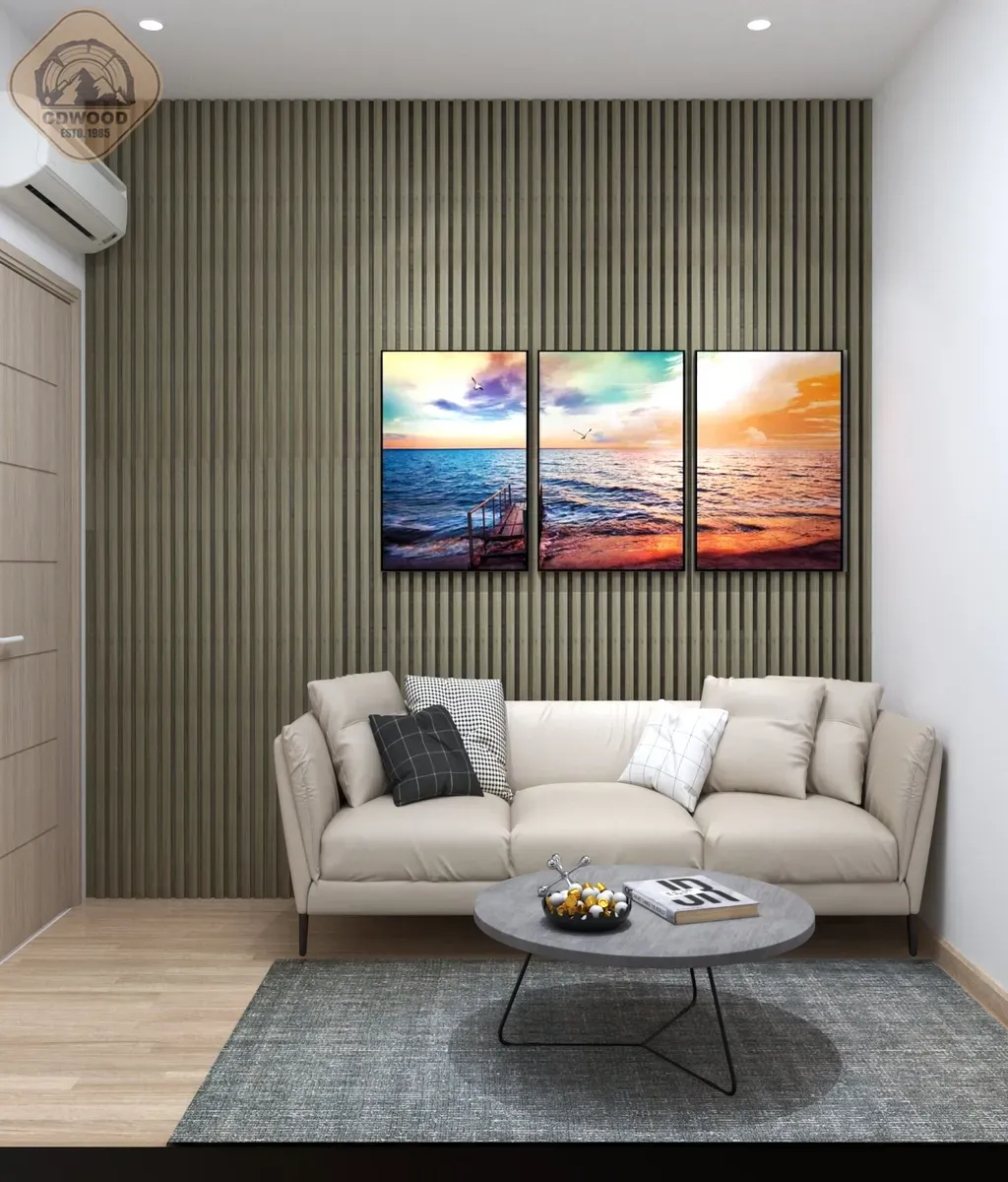 Phòng khách - Căn hộ Green Town Bình Tân 68m2 - Phong cách Scandinavian | Space T