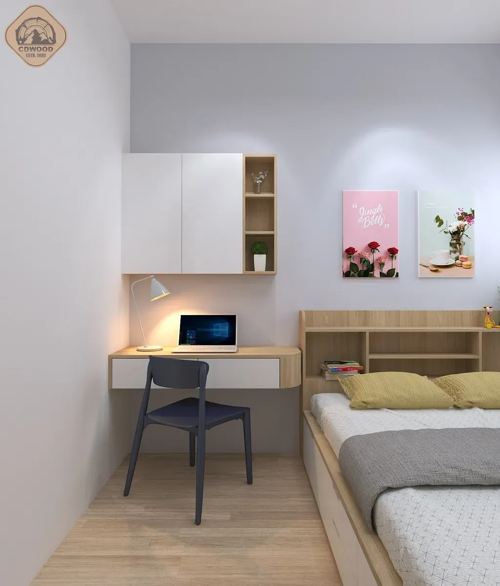 Phòng ngủ - Căn hộ Green Town Bình Tân 68m2 - Phong cách Scandinavian | Space T