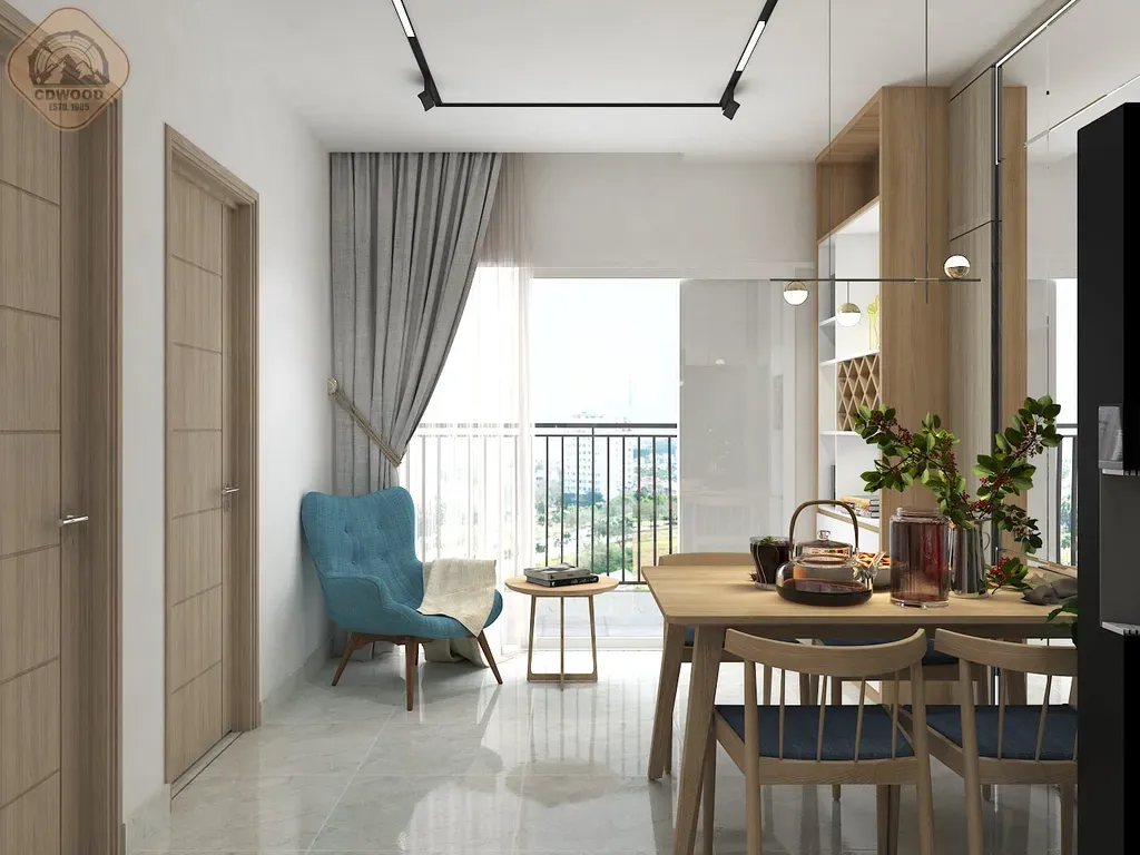 Phòng ăn - Căn hộ Green Town Bình Tân 68m2 - Phong cách Scandinavian | Space T