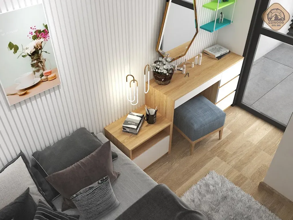 Phòng ngủ - Nhà mẫu Dự án Green Town Bình Tân 68m2 - Phong cách Color Block + Scandinavian | Space T
