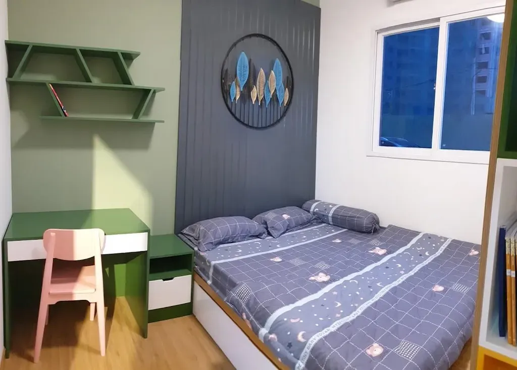Phòng ngủ - Nhà mẫu Dự án Green Town Bình Tân - Phong cách Color Block + Scandinavian | Space T