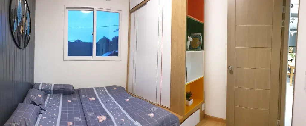 Phòng ngủ - Nhà mẫu Dự án Green Town Bình Tân - Phong cách Color Block + Scandinavian | Space T
