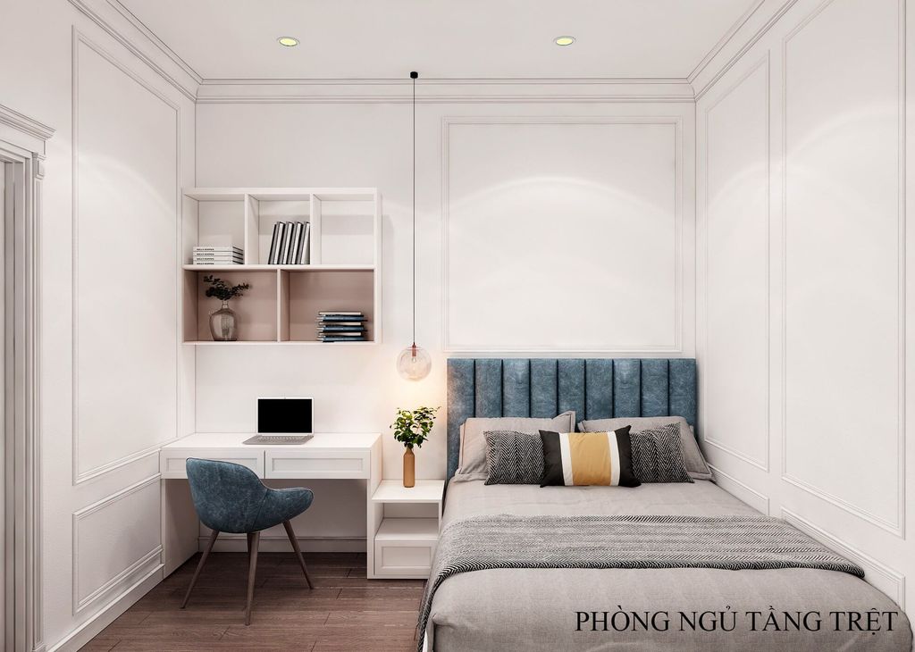 Phòng ngủ - Nhà phố Nha Trang - Phong cách Neo Classic  | Space T