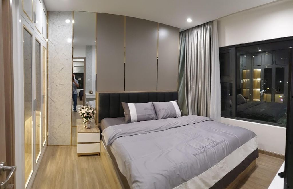 Phòng ngủ - Căn hộ Vinhomes Central Park Quận Bình Thạnh - Phong cách Modern  | Space T