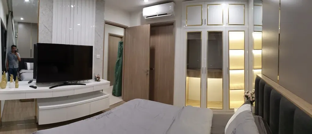 Phòng ngủ - Căn hộ Vinhomes Central Park Quận Bình Thạnh - Phong cách Modern | Space T