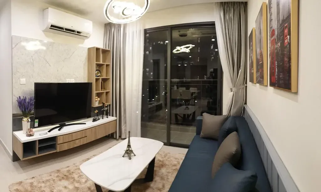 Phòng khách - Căn hộ Vinhomes Central Park Quận Bình Thạnh - Phong cách Modern | Space T